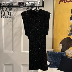 ZARA FESTIVE DAYS dress with shoulder pads